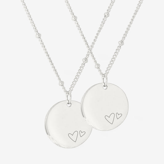 Mother & Daughter Necklace Bundle Silber
