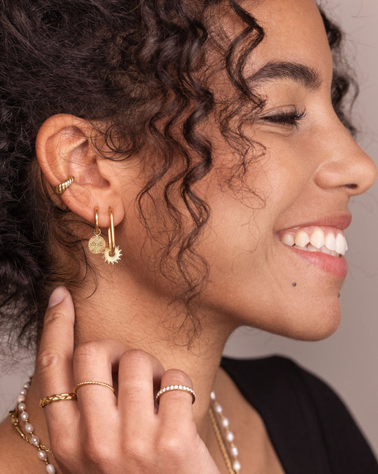 Oval Hoops Small Gold