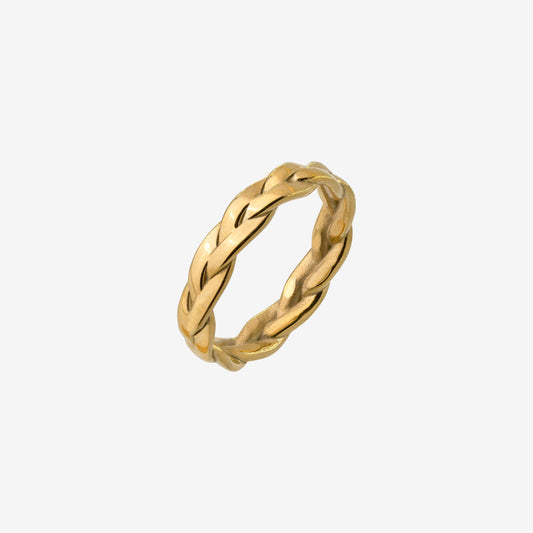Braided Divine Ring Gold
