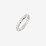 Striped Ring Thin Silber