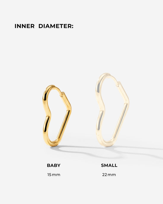Heartily Hoops Baby Gold