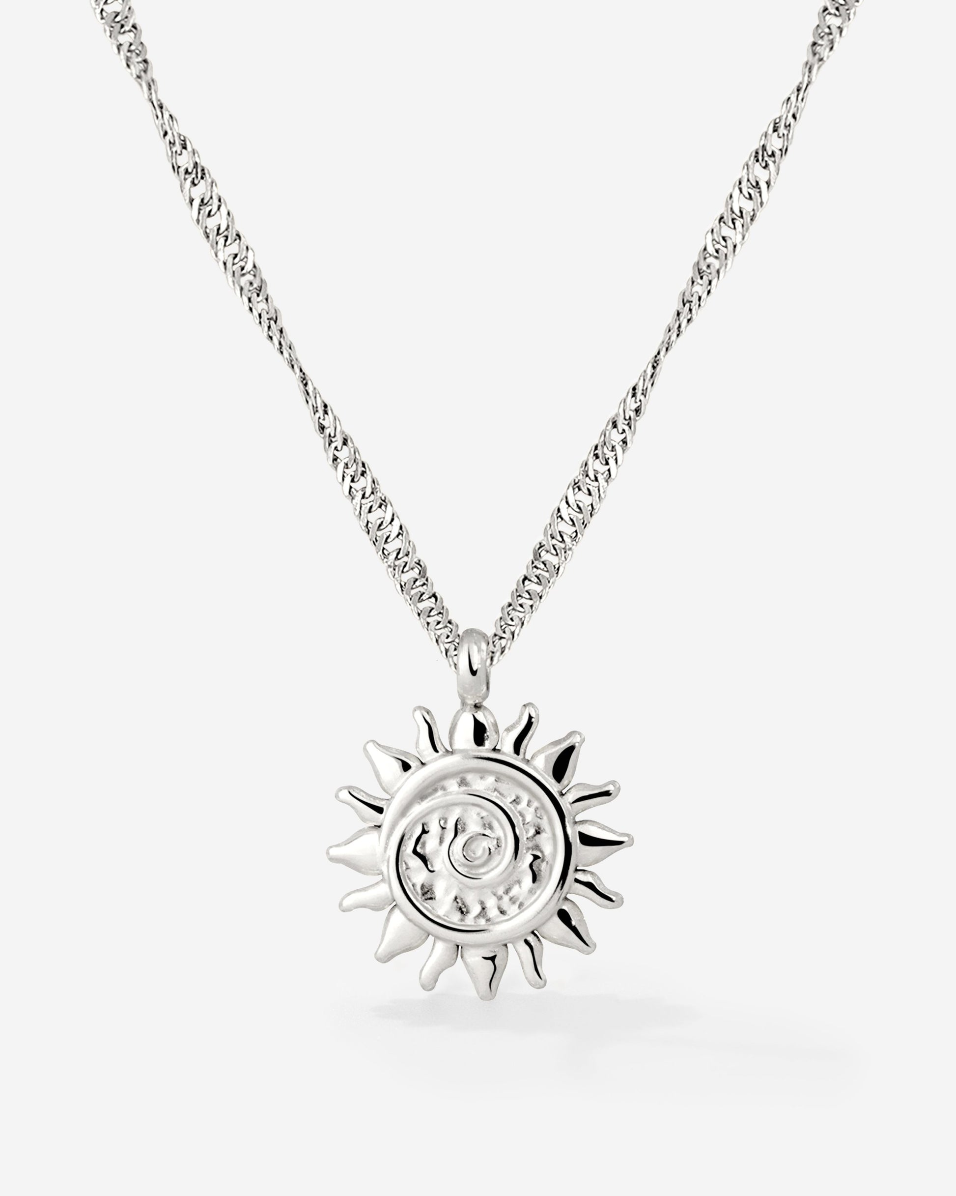Sunny Swirl Necklace Silber
