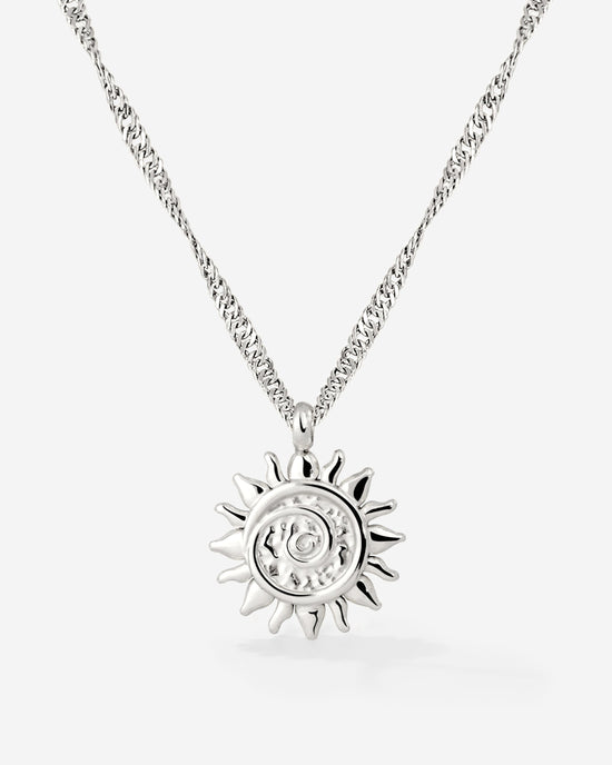 Sunny Swirl Necklace Silber