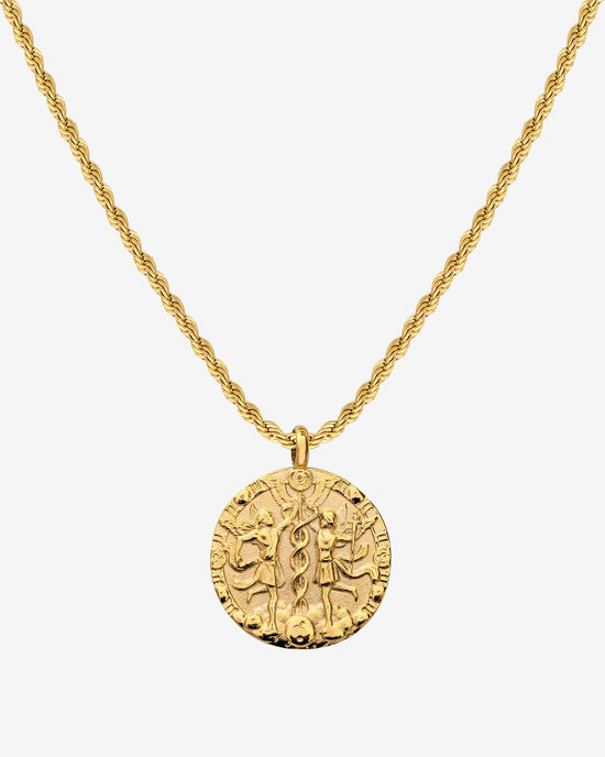 Zodiac Sign Necklace Gold
