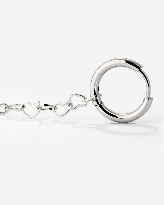Heart after Heart Hoop Set Small Silber