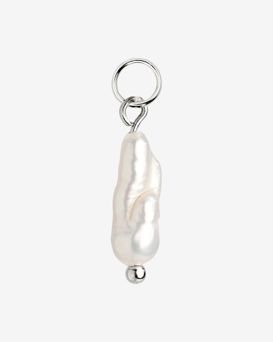 Lisas Power Pearl Hoop Set Silber