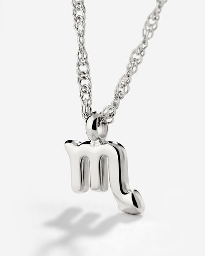 Scorpio Bubble Necklace Silber