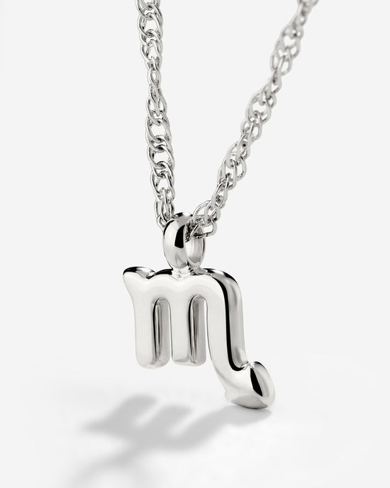 Scorpio Bubble Necklace Silber