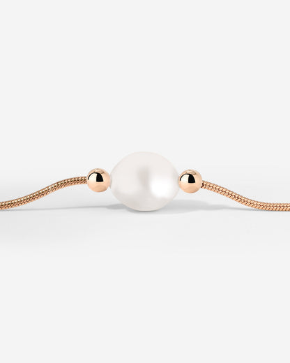 Minimalist Pearl Bracelet Roségold
