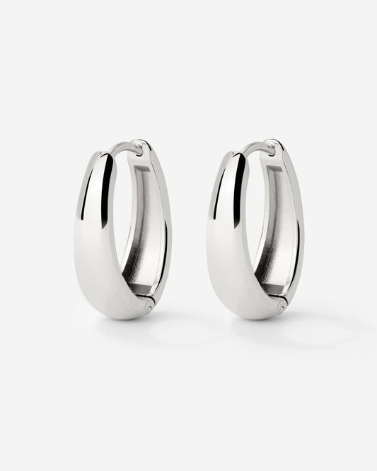 Seeker Hoops Small Silber
