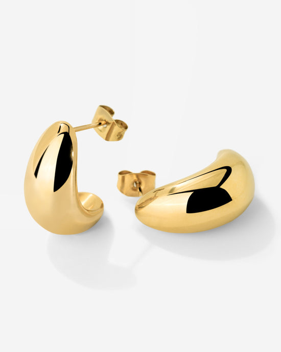 Huggie Studs Gold