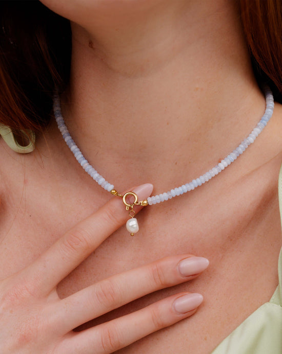 Seastone Charm Necklace Set