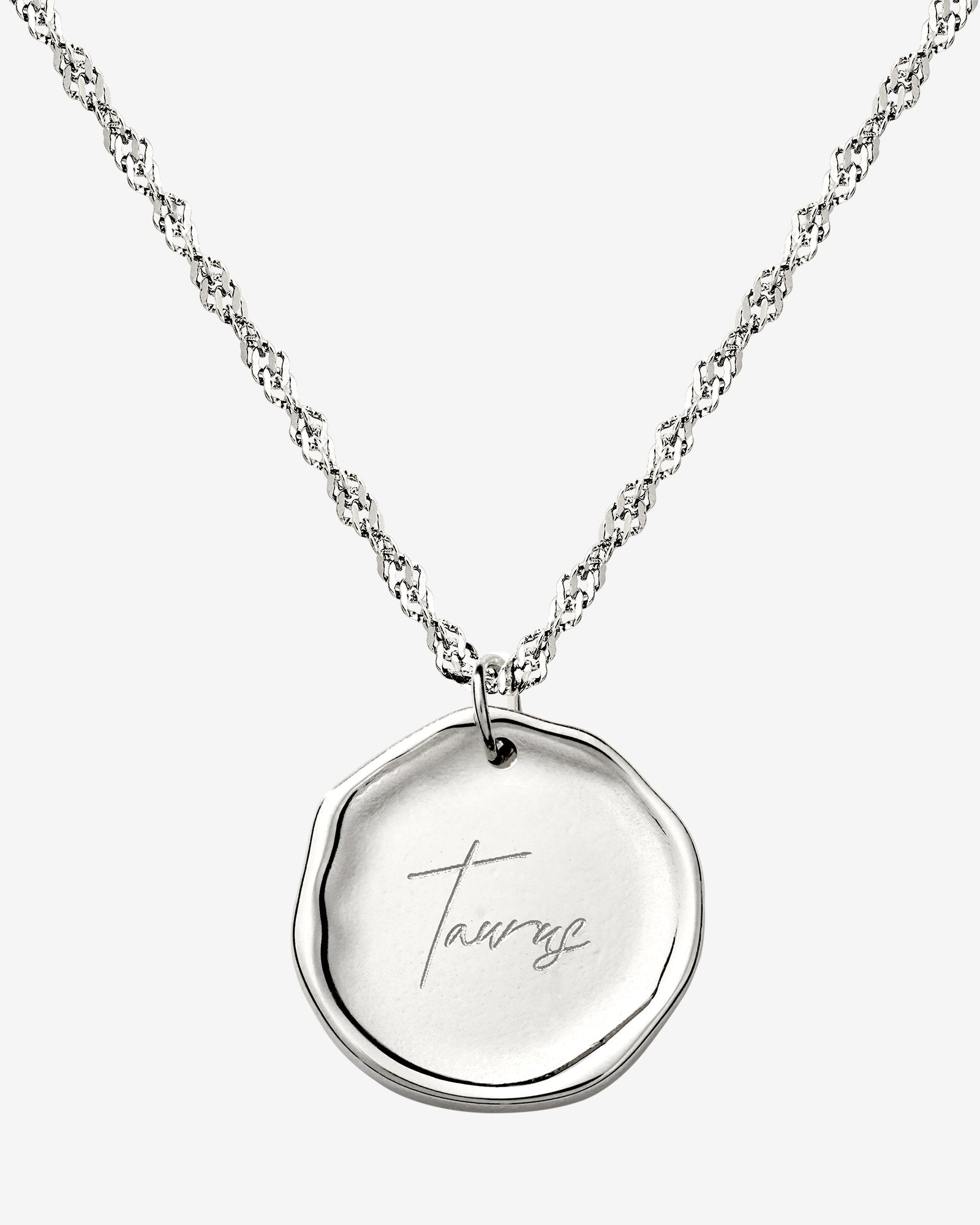 Zodiac Necklace – Taurus / Stier Silber
