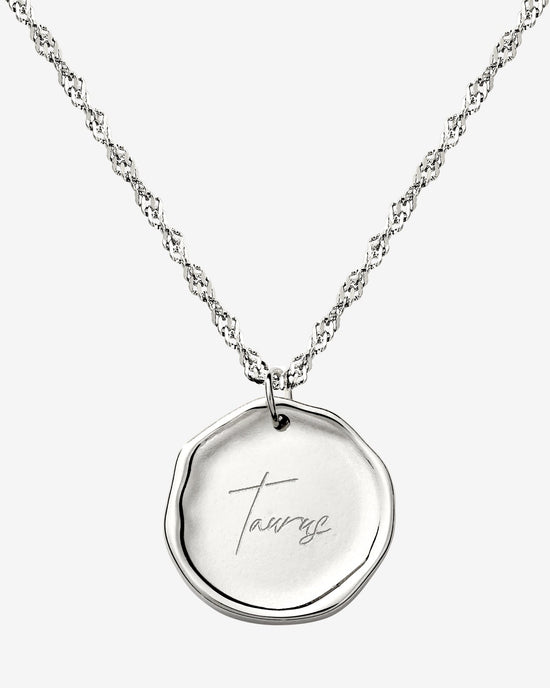Zodiac Necklace – Taurus / Stier Silber
