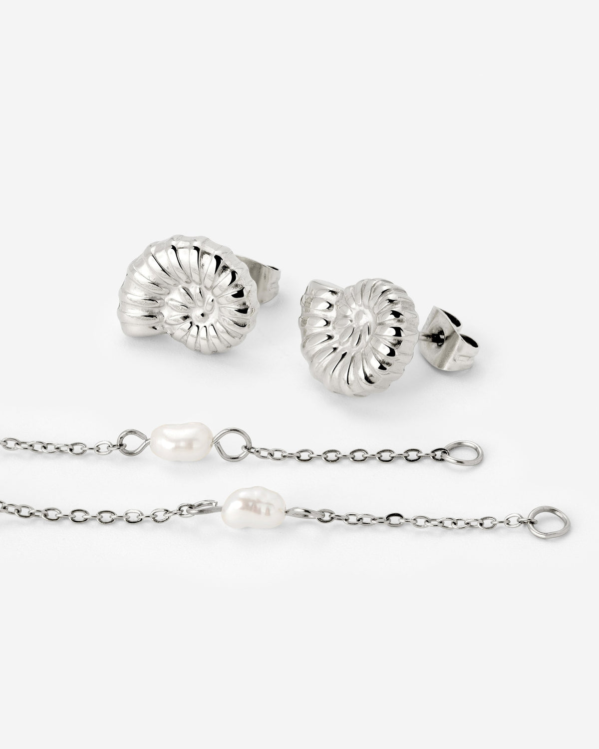 Siren's Spell Pearl Drop Orecchini Argento