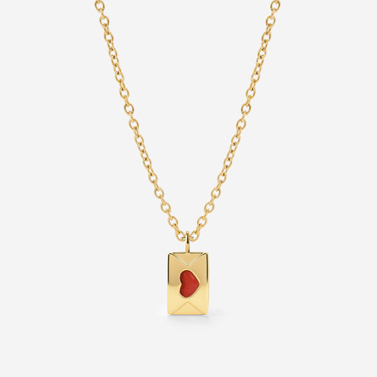 Love Letter Necklace Gold