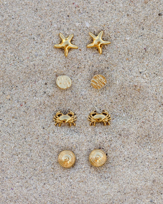Boho Coin Studs Silber