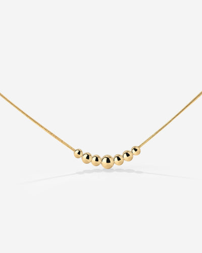 Curvy Beads Choker Gold