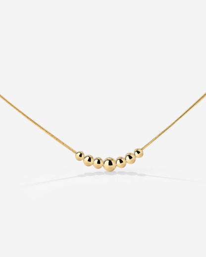 Curvy Beads Choker Gold