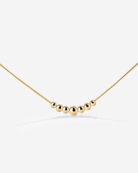 Curvy Beads Choker Gold