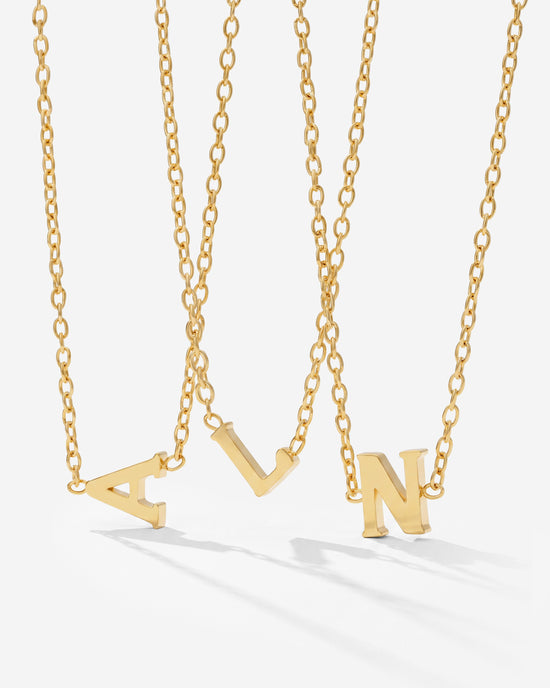 Tiny Letter Necklace