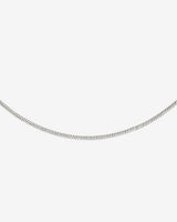 Round Snake Necklace Silber