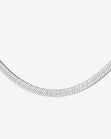 Bold Herringbone Necklace Silber