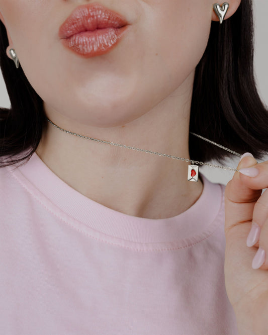 Love Letter Necklace Silber