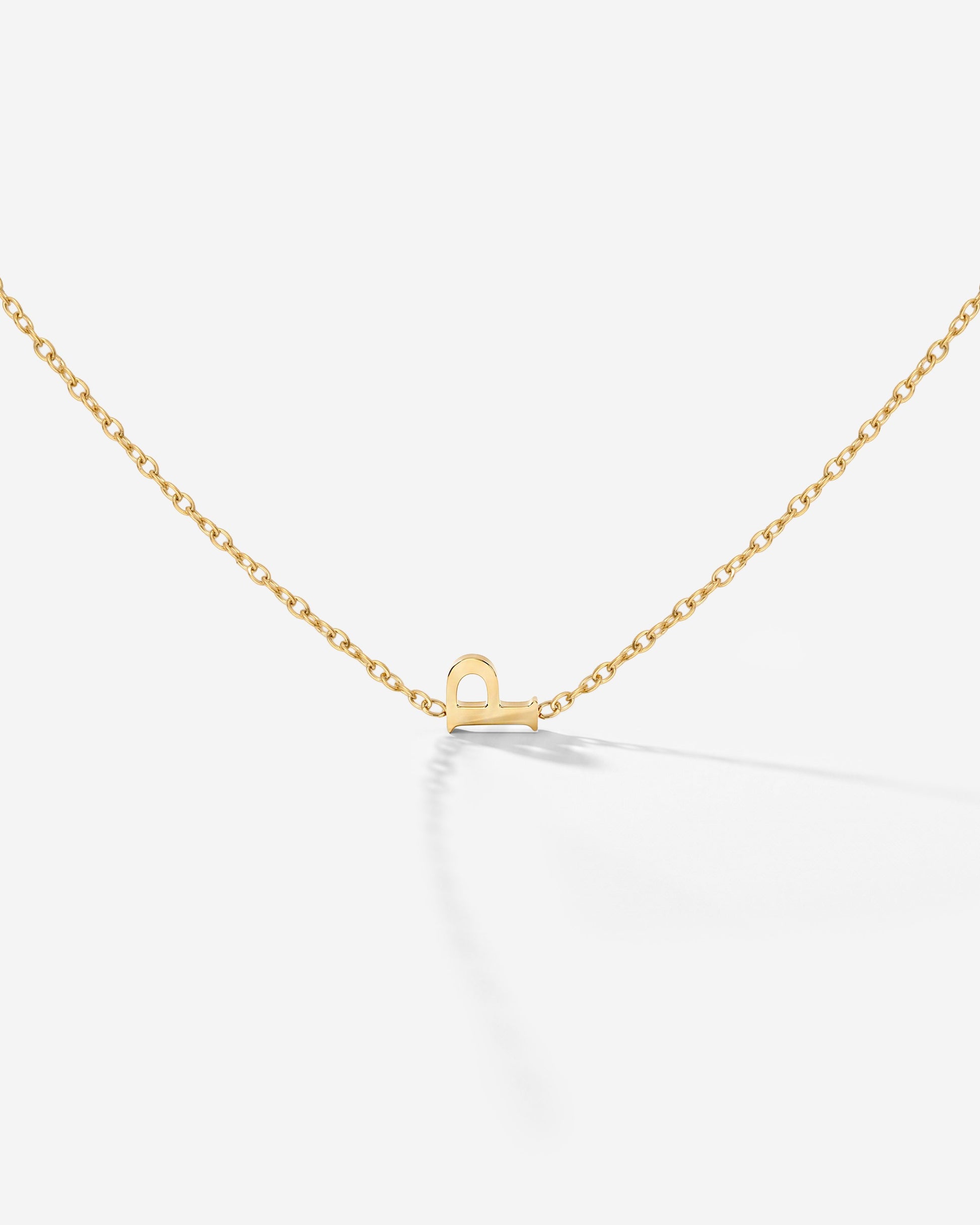 Tiny Letter Necklace