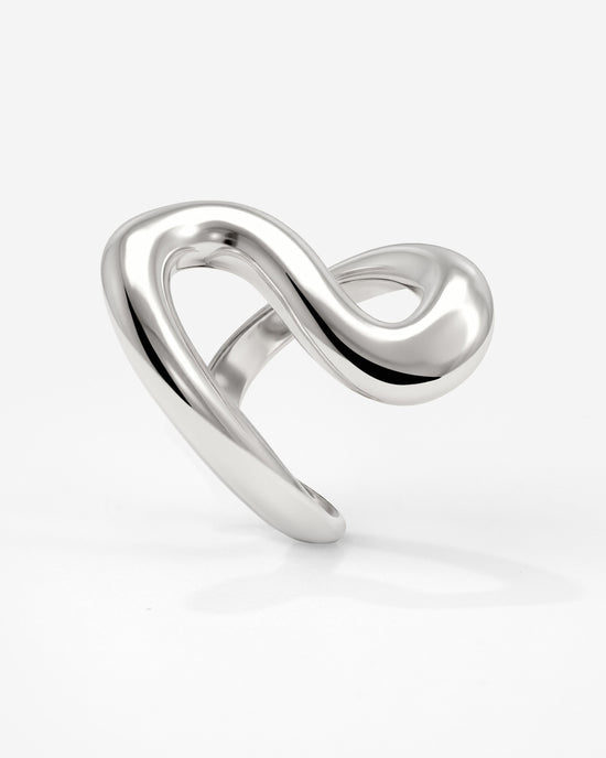 Coiled Ring Silber