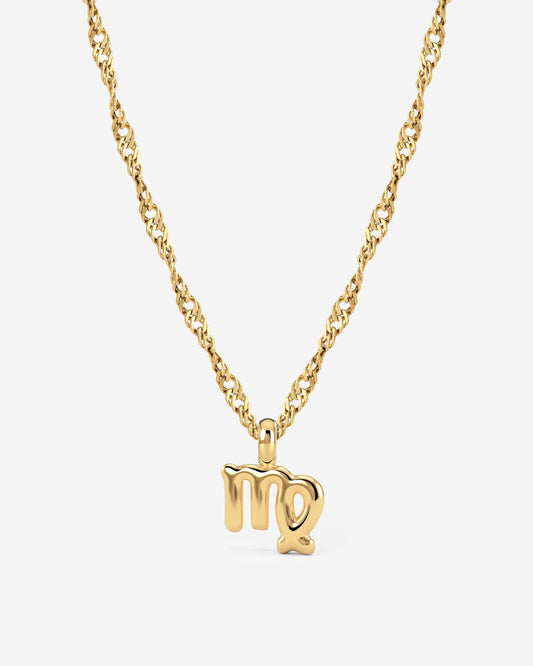 Virgo Bubble Necklace Gold