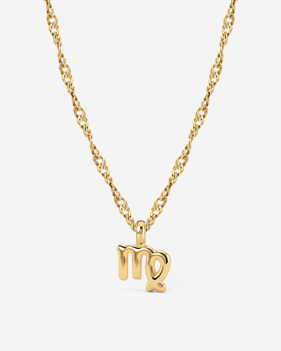Virgo Bubble Necklace Gold