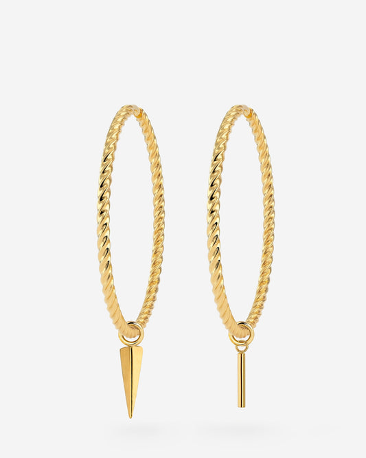 Twisted Hoop Set Extra Large