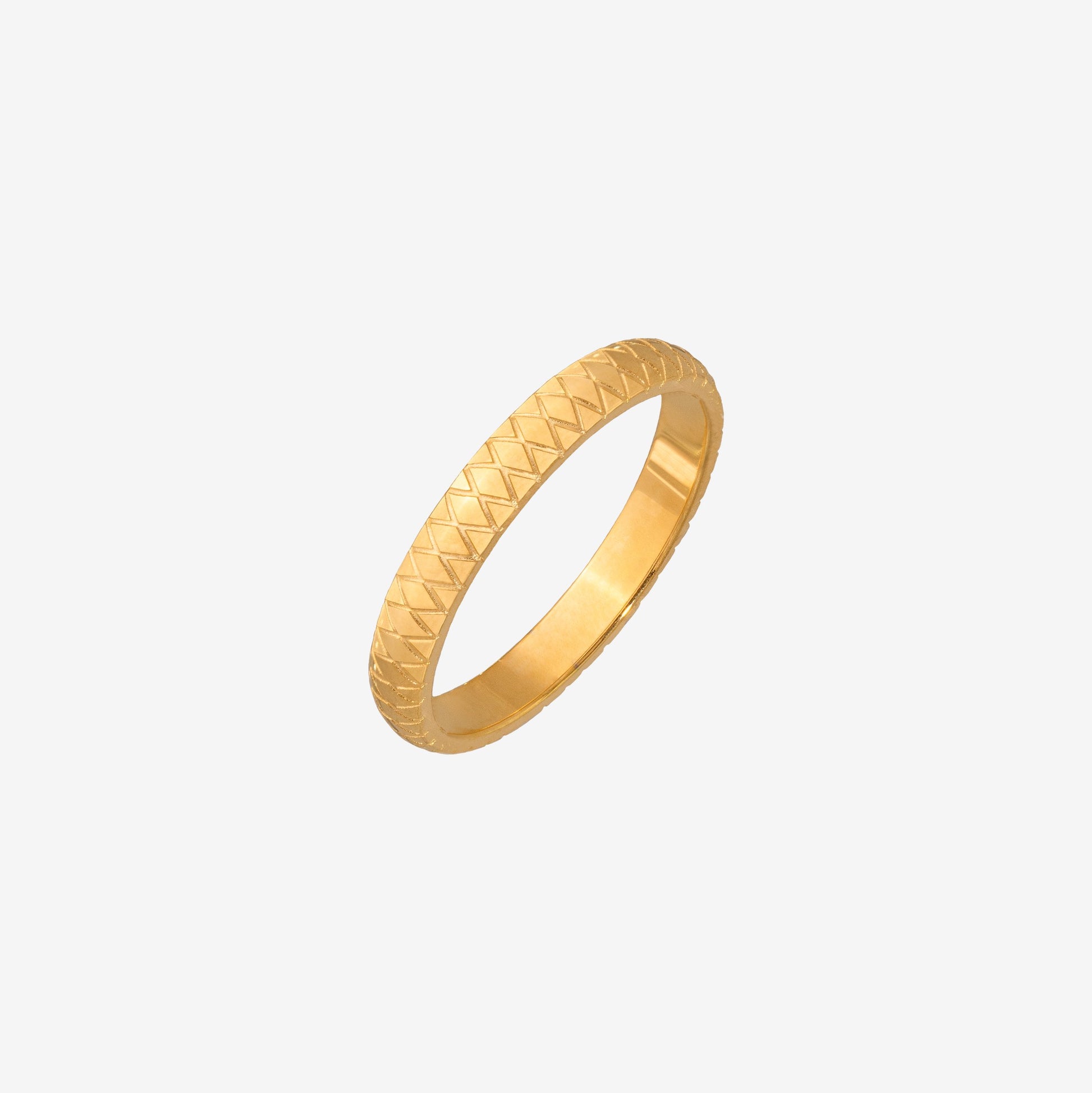 Cute Pattern Ring Gold
