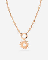 Sun Ray Singapore Chain Necklace Set Roségold