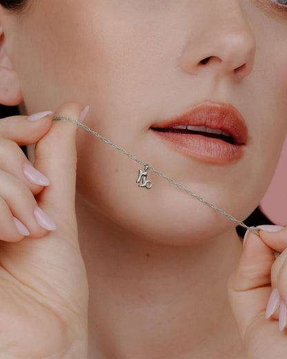 Capricorn Bubble Necklace Silber