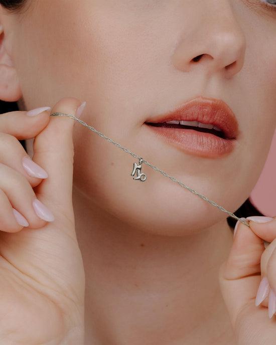Capricorn Bubble Necklace Silber