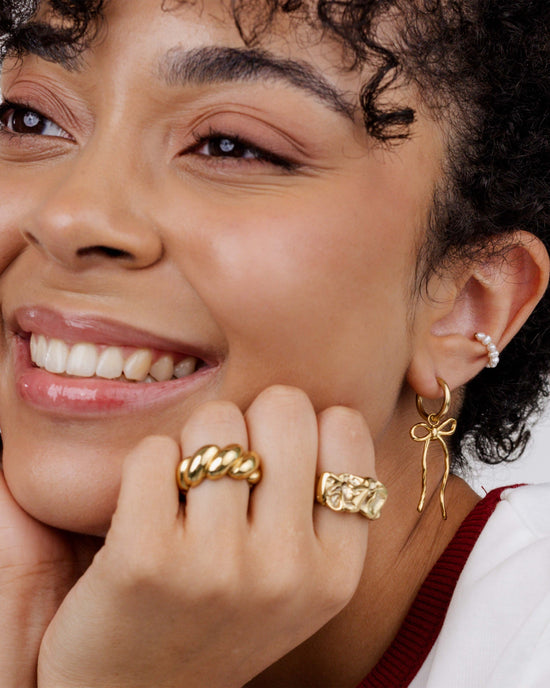 Lovely Loop Hoop Set Small Gold