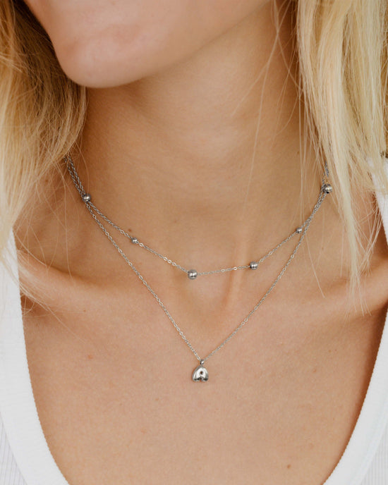 Infinite Beads Necklace Silber