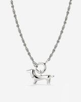 Shorty Rope Chain Necklace Set Silber