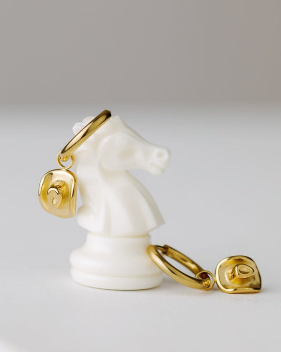 Yeehaw Hoop Set Small Gold