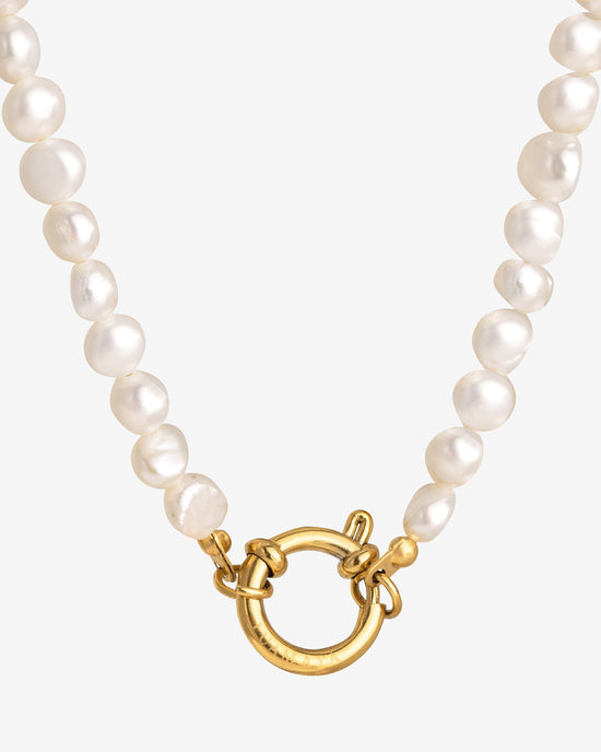 Lola Power Pearl Necklace Gold