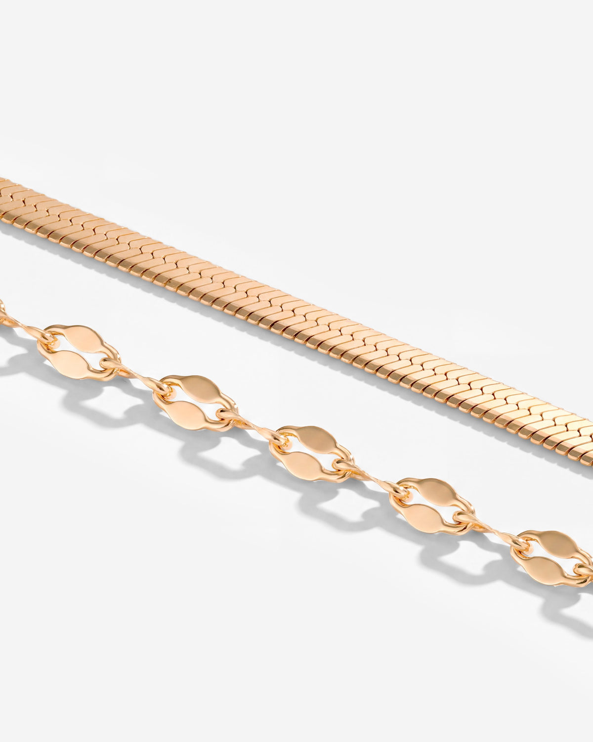 Aligned Double Bracelet