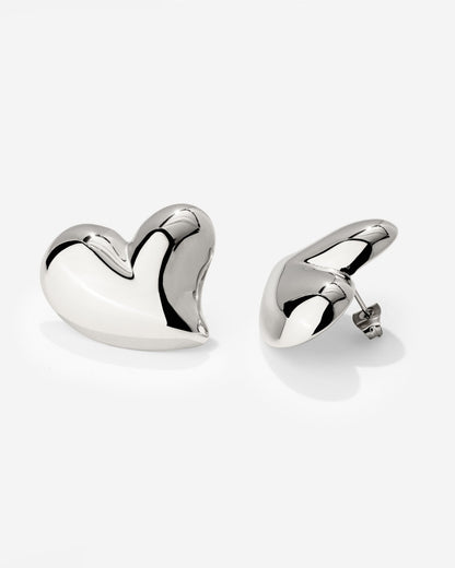 Heartie Studs Silber