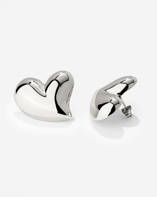 Heartie Studs Silber