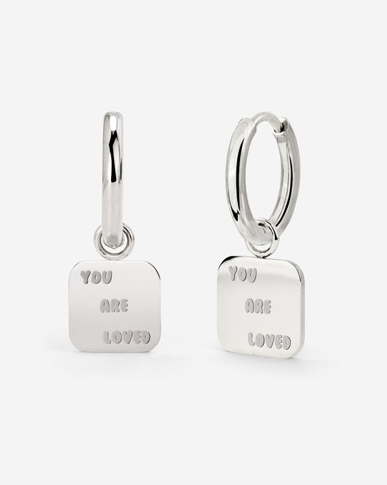 You are loved Hoop Set Small Silber