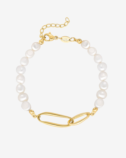 Fluidity Pearl Bracelet Gold