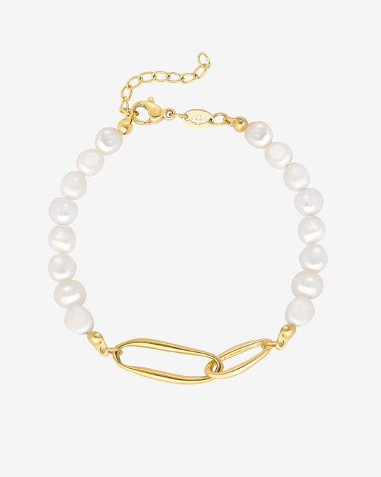 Fluidity Pearl Bracelet Gold