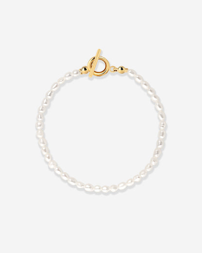 Lenis Loving Pearl Bracelet Gold