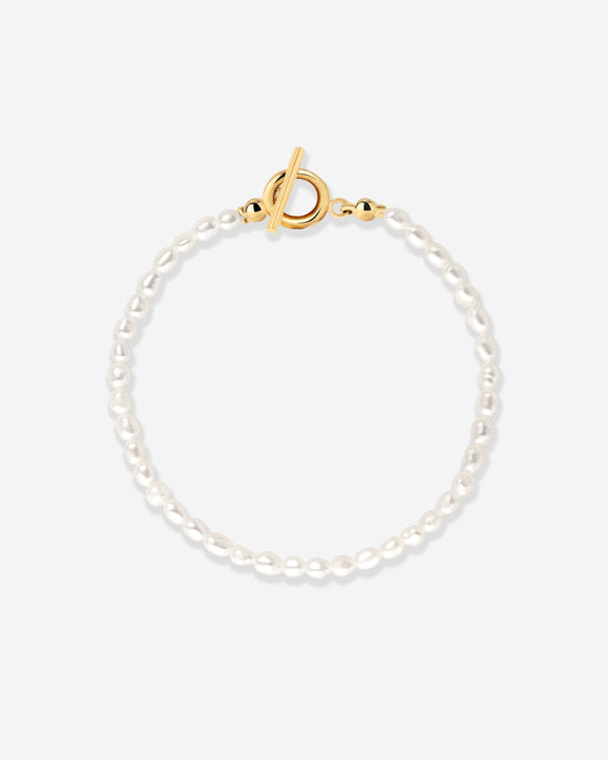 Lenis Loving Pearl Bracelet Gold